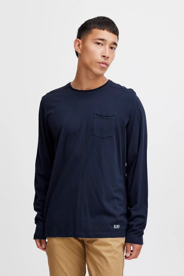 Blend Nicolai Long Sleeved Shirt Navy