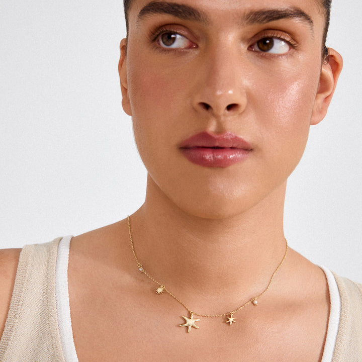 PRISM NECKLACE "GOLD PLATED"