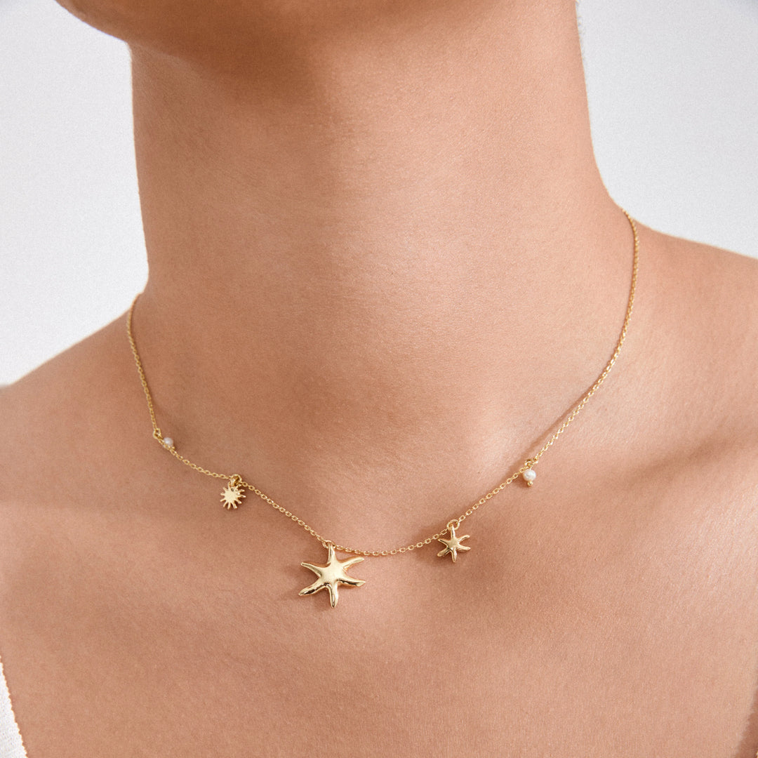 PRISM NECKLACE "GOLD PLATED"