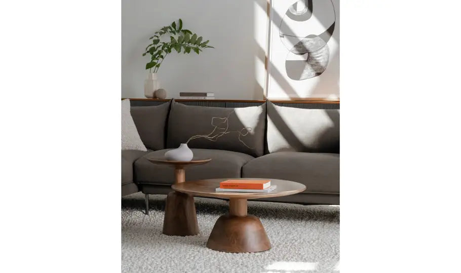 NELS COFFEE TABLE "DARK BROWN"