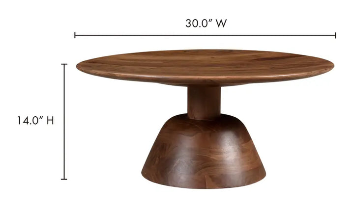 NELS COFFEE TABLE "DARK BROWN"
