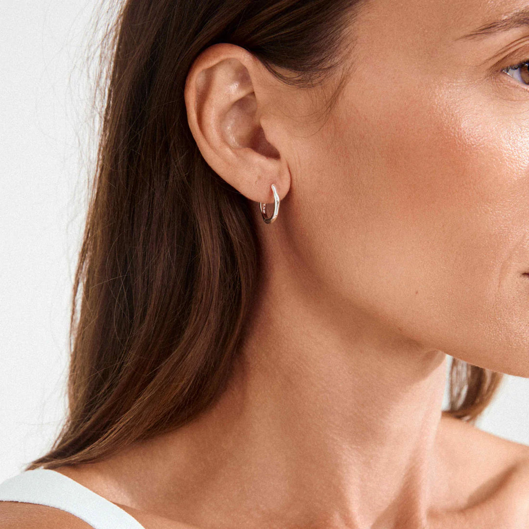 NOVA HOOP EARRINGS "SILVER PLATED"