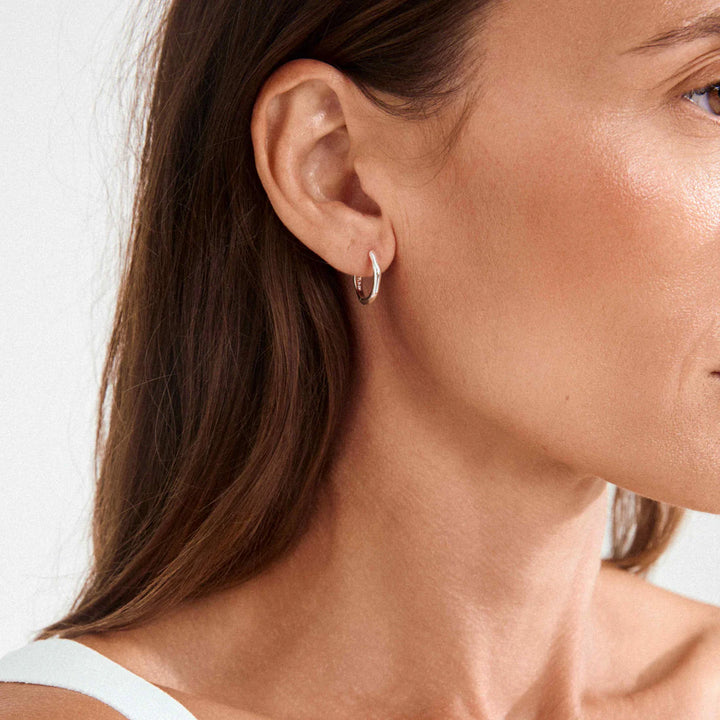 NOVA HOOP EARRINGS "SILVER PLATED"