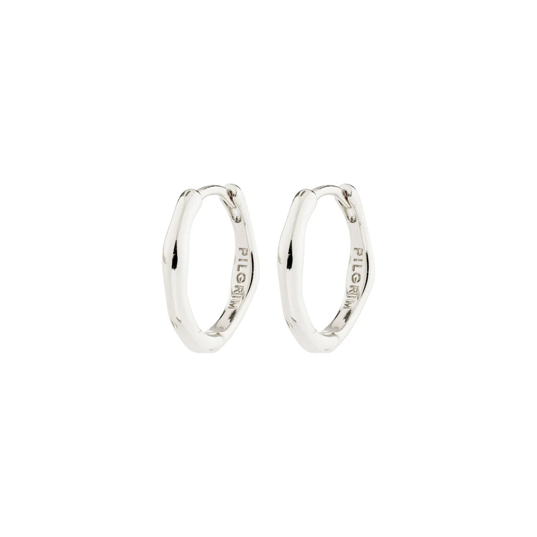 NOVA HOOP EARRINGS "SILVER PLATED"