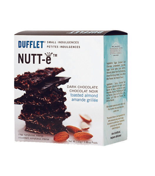 DUFFLET - NUTT-E DARK CHOCOLATE TOASTED ALMOND 110G