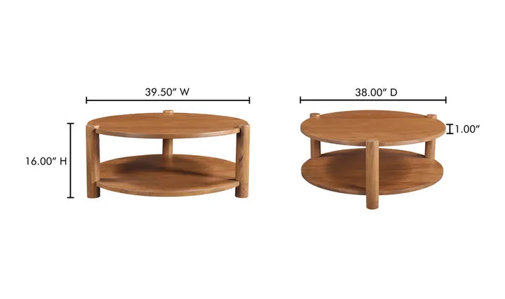OLSEN COFFEE TABLE "VINTAGE BROWN"
