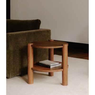 OLSEN ACCENT TABLE "VINTAGE BROWN"
