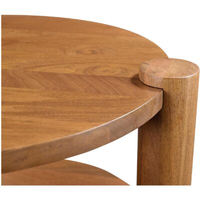 OLSEN ACCENT TABLE "VINTAGE BROWN"