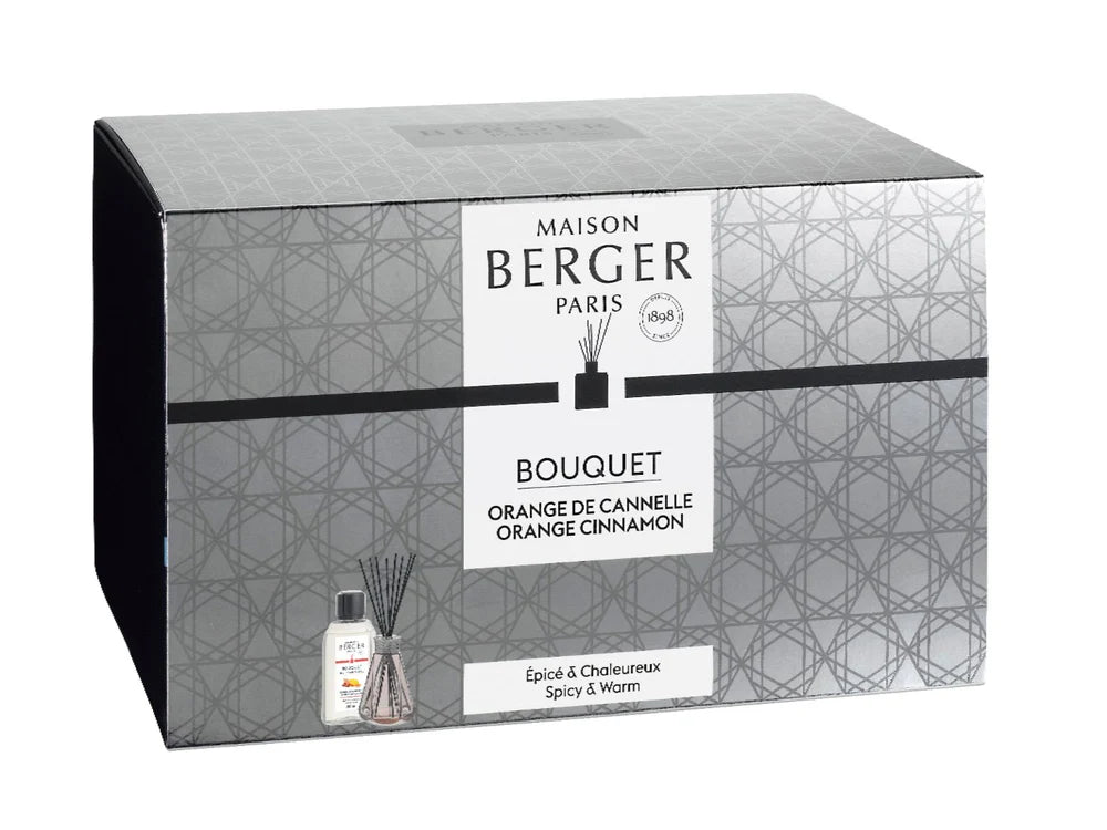 PYRAMID REED DIFFUSER SET "ORANGE CINNAMON"