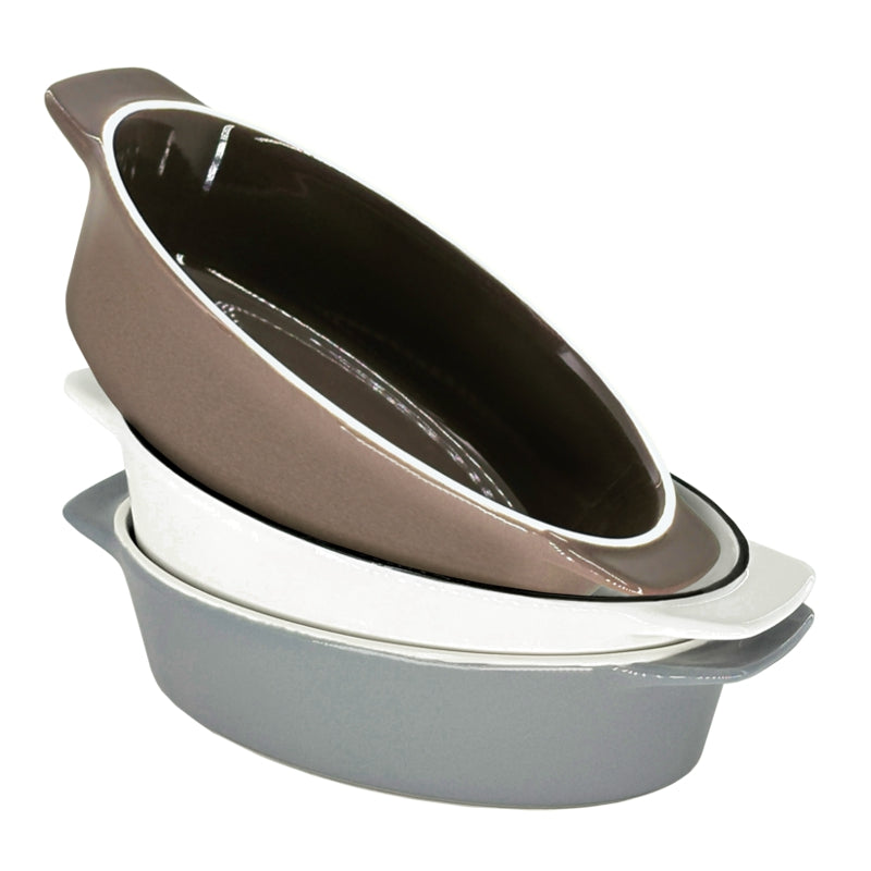 OVAL BAKER "WHITE"