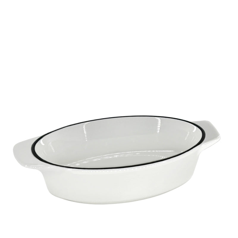 OVAL BAKER "WHITE"