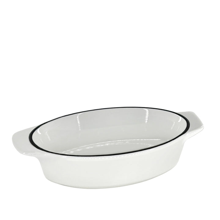 OVAL BAKER "WHITE"