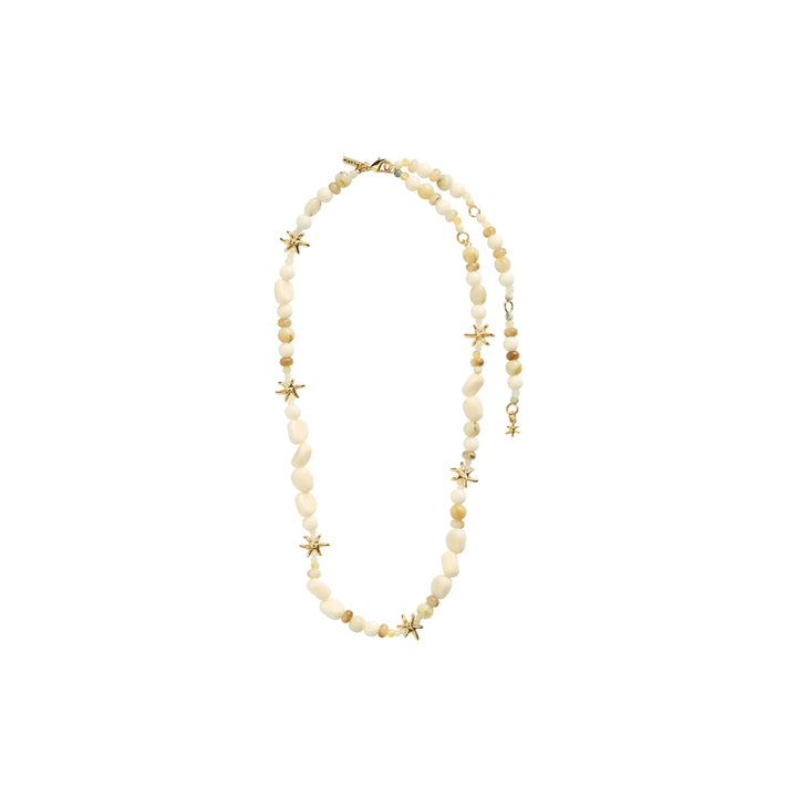 PRISM NECKLACE "WHITE/GOLD PLATED"