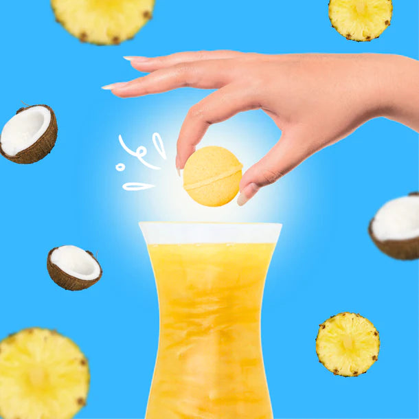 COCKTAIL BOMB SHOP Bombe à cocktail- PINA COLADA (GAMME JAUNE)
