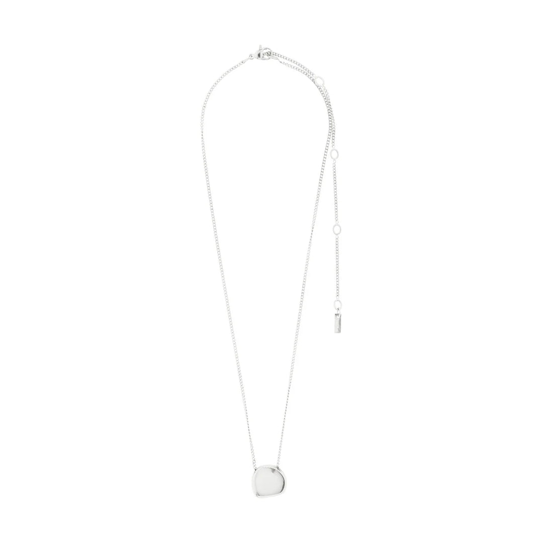 COLLIER PIÈCE PRÉSENCE PLAQUÉ ARGENT