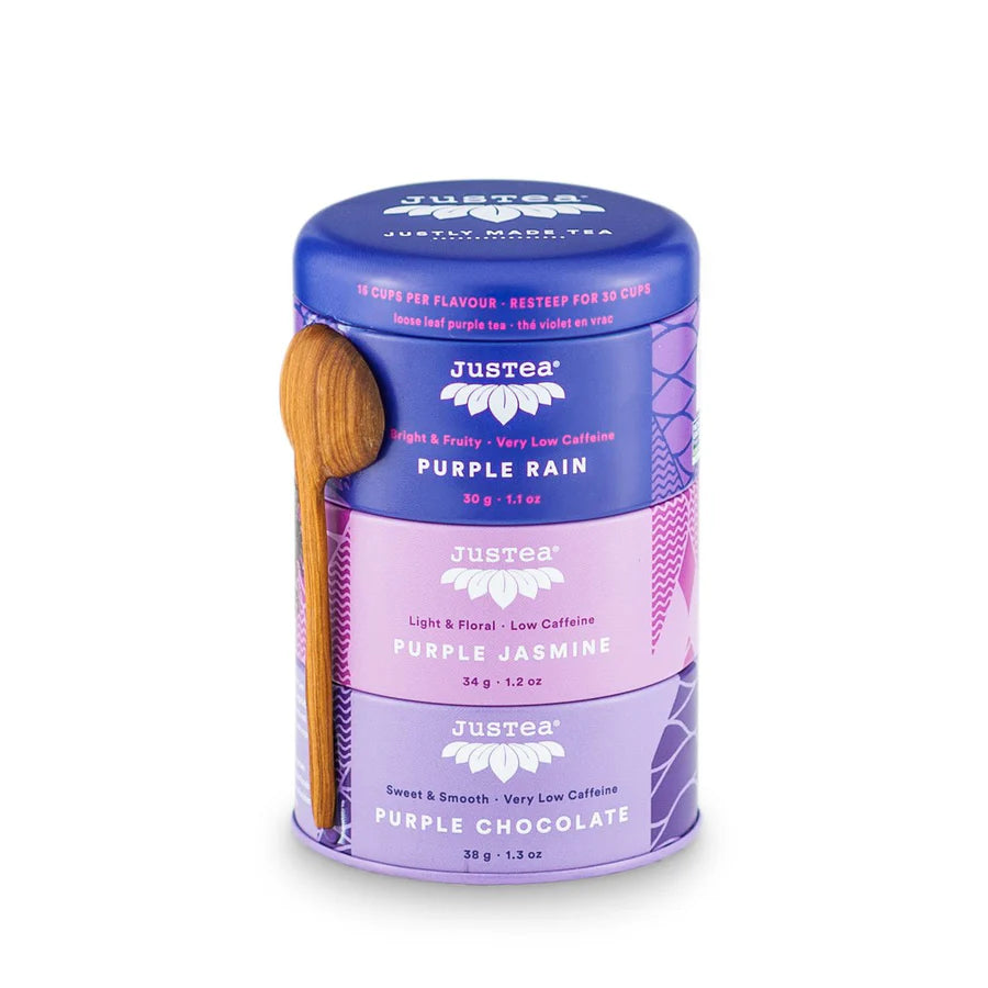 PURPLE TEA TRIO & SPOON