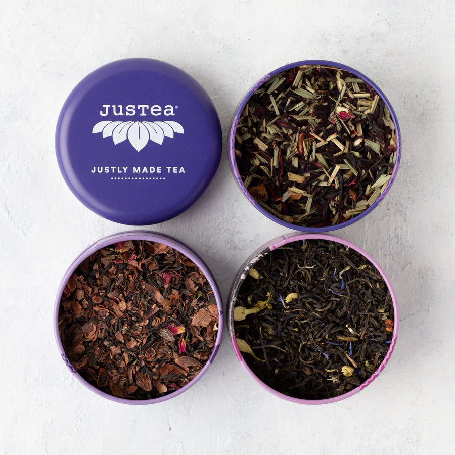 PURPLE TEA TRIO & SPOON