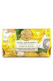 Michel Design - Grand savon de bain au citron et au basilic