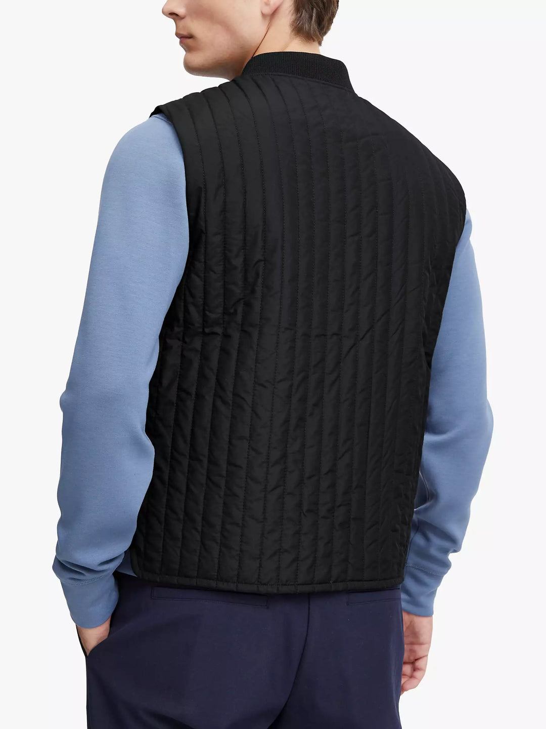 Casual Friday Olav Quilted Gilet - Dark Navy