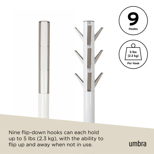 FLAPPER COAT RACK "WHITE"