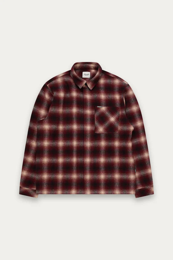 FW25 PLAID POCKET SHIRT "RED"