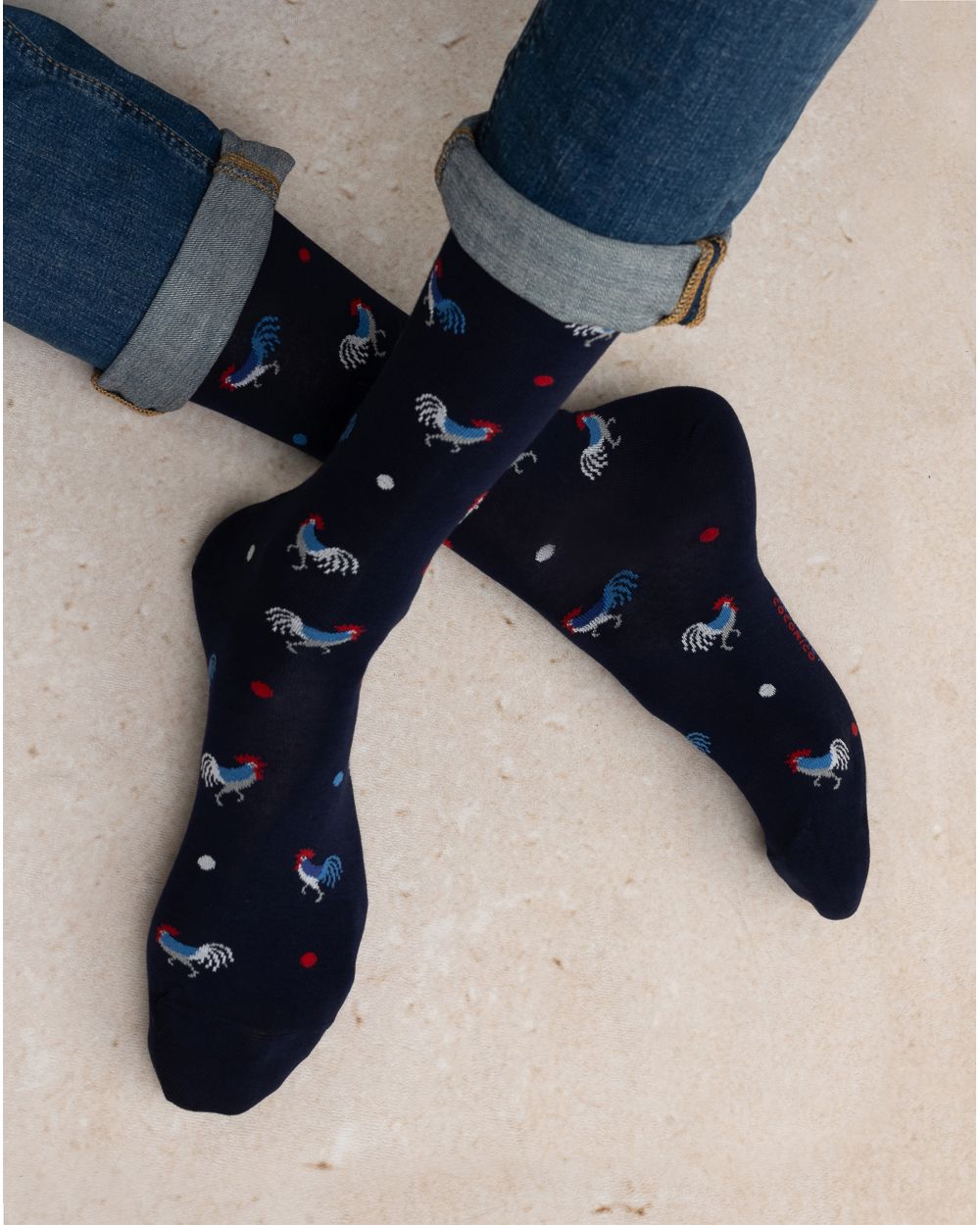 COTTON ROOSTER SOCKS "INK"