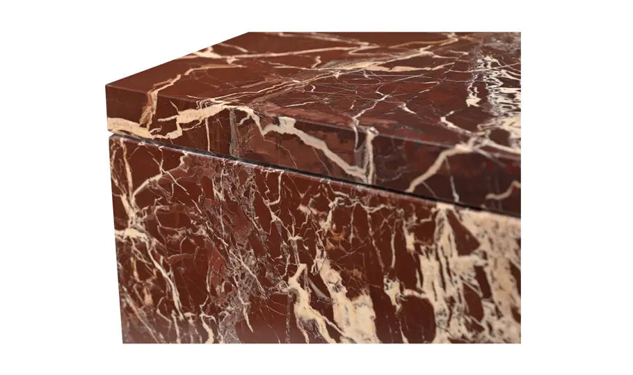 ROSA ACCENT TABLE "ROSSO LEVANTO MARBLE"