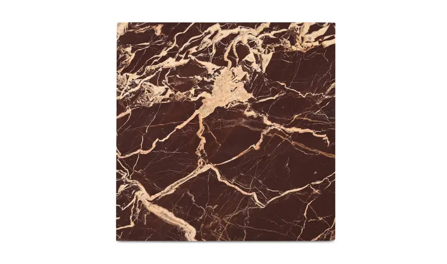 ROSA ACCENT TABLE "ROSSO LEVANTO MARBLE"
