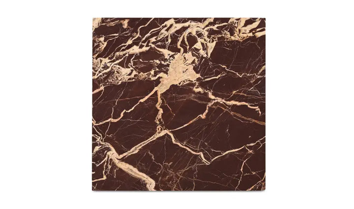 ROSA ACCENT TABLE "ROSSO LEVANTO MARBLE"