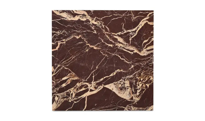 ROSA ACCENT TABLE "ROSSO LEVANTO MARBLE"