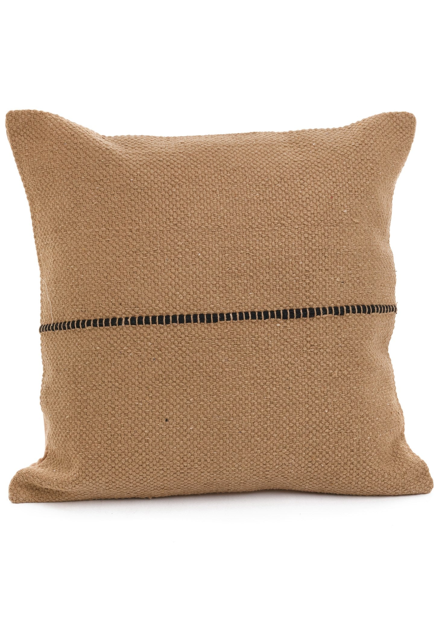 ROSEMARY CUSHION 18X18 - BROWN/BLACK