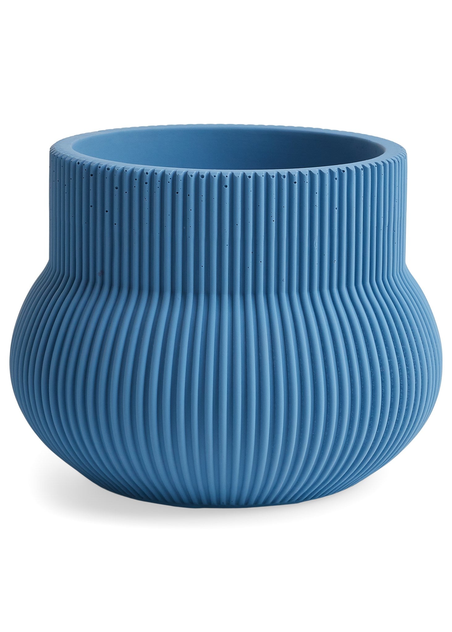 CEMENT BLUE PLANTER 6.5X5