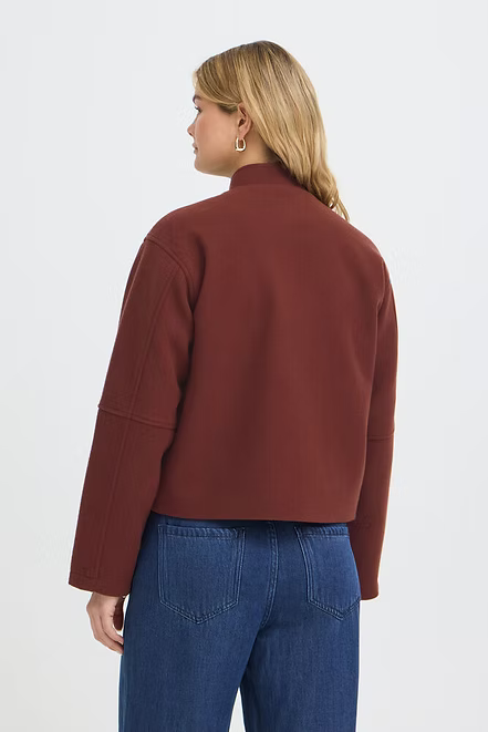 FRJOA JACKET "RUM RAISIN MELANGE"