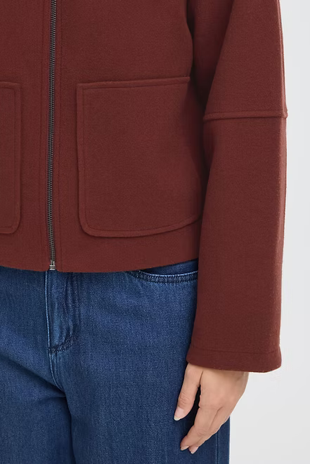 FRJOA JACKET "RUM RAISIN MELANGE"