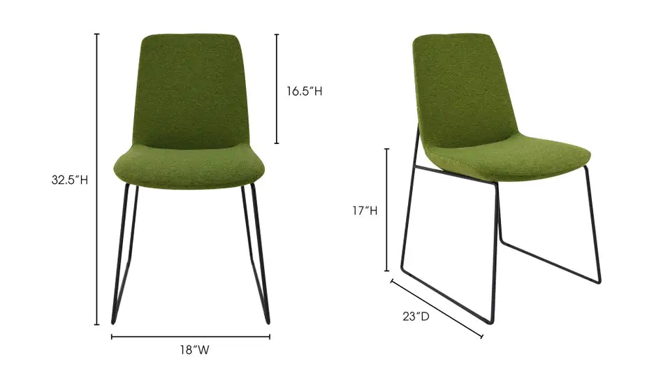 RUTH DINING CHAIR "GREEN"