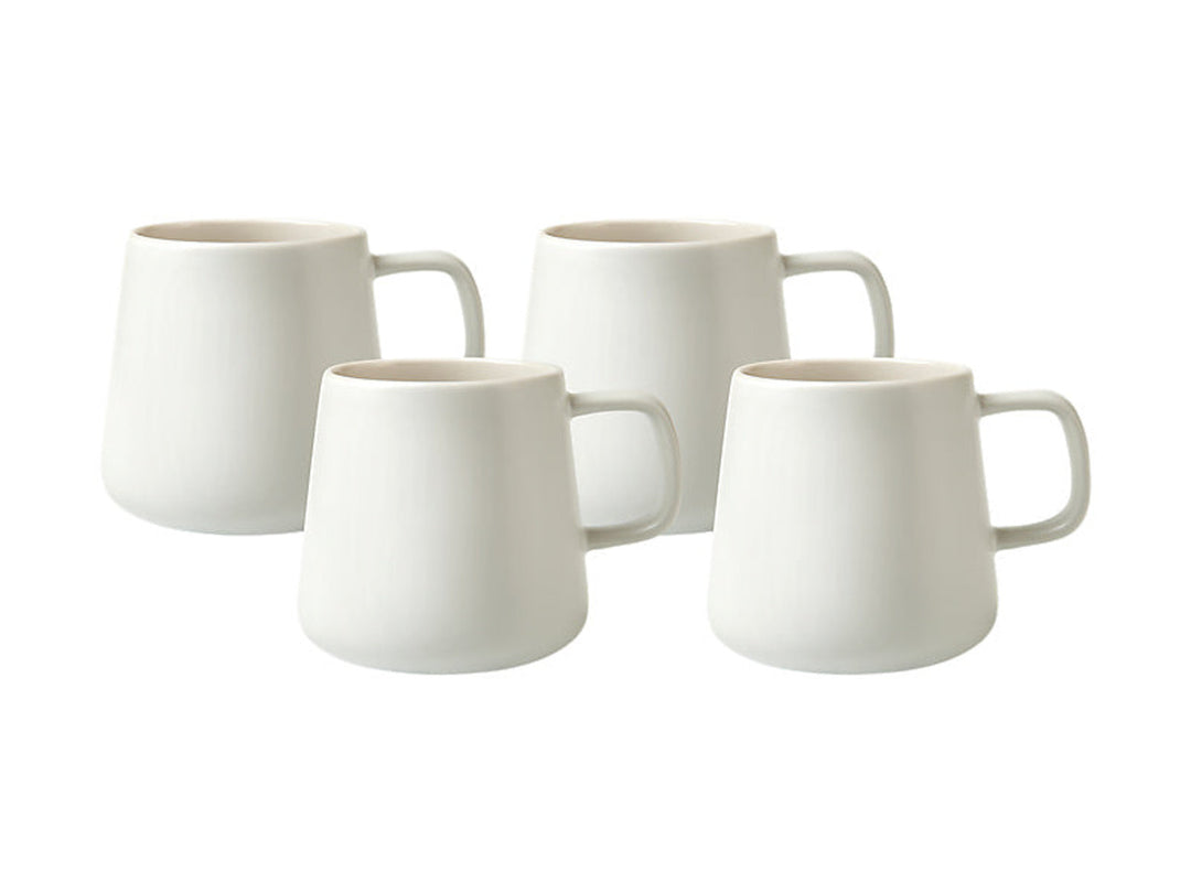 SALA WHITE MUGS (SET OF 4)