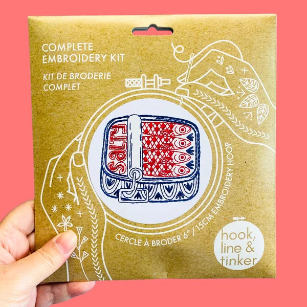 SARDINES COMPLETE EMBROIDERY KIT