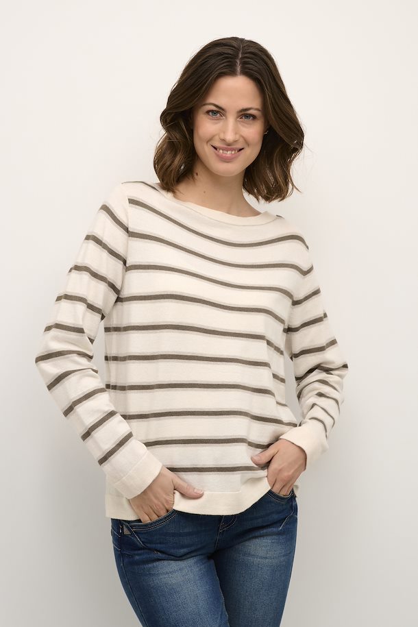 CREAN DELA KNIT PULLOVER - Sea Turtle Stripe