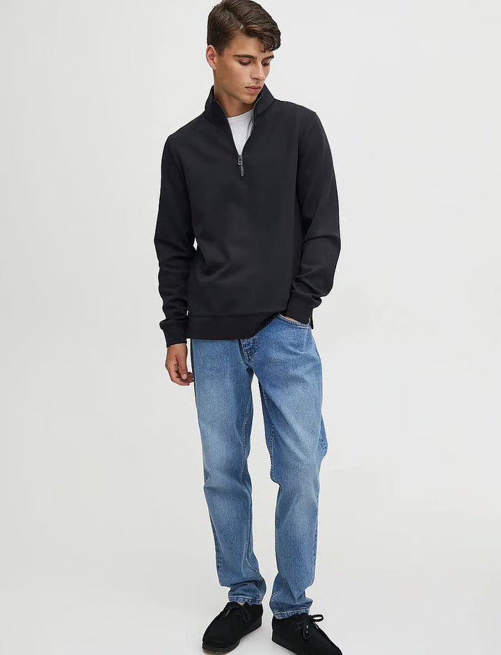 CFSEBASTIAN 0096 HALF-ZIP SWEATSHIRT "DARK NAVY"