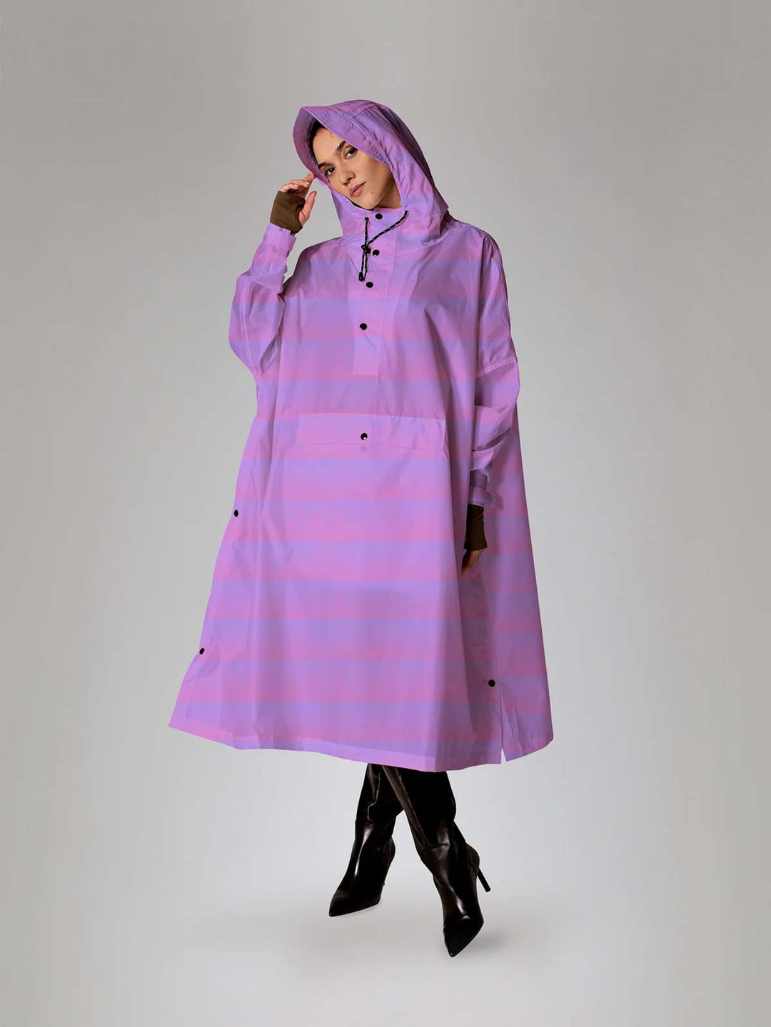 SEEING STRIPES PONCHO
