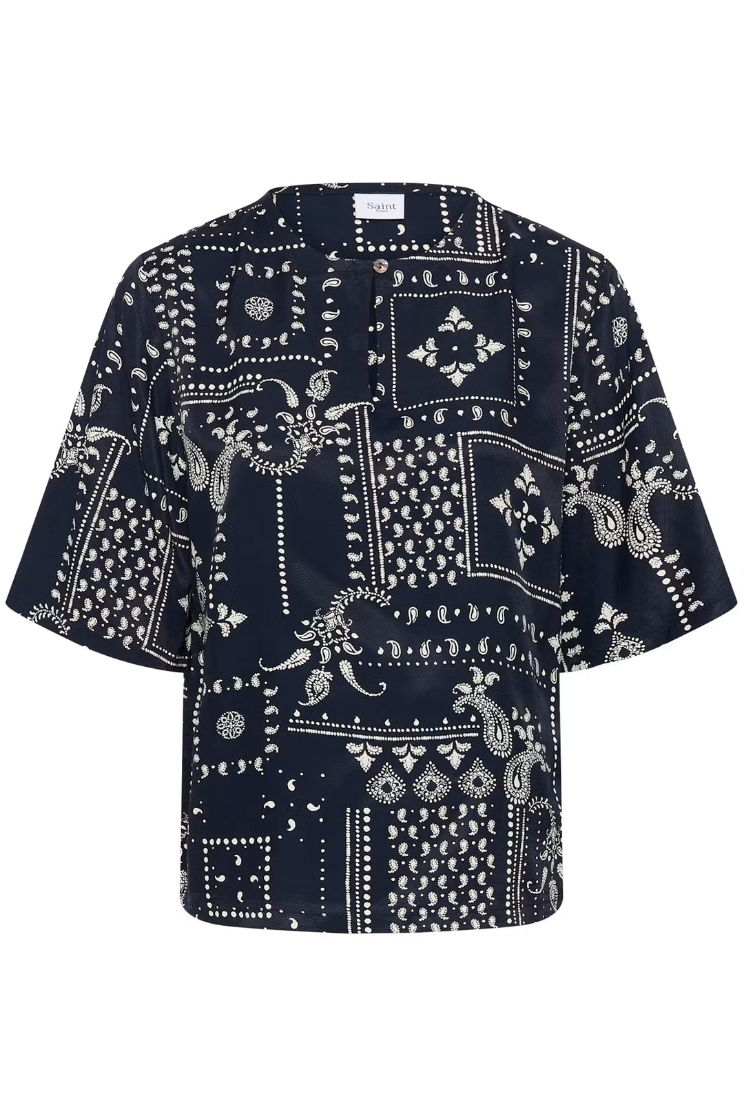STEPHANIESZ BLOUSE "NIGHTSKY PAISLEY"