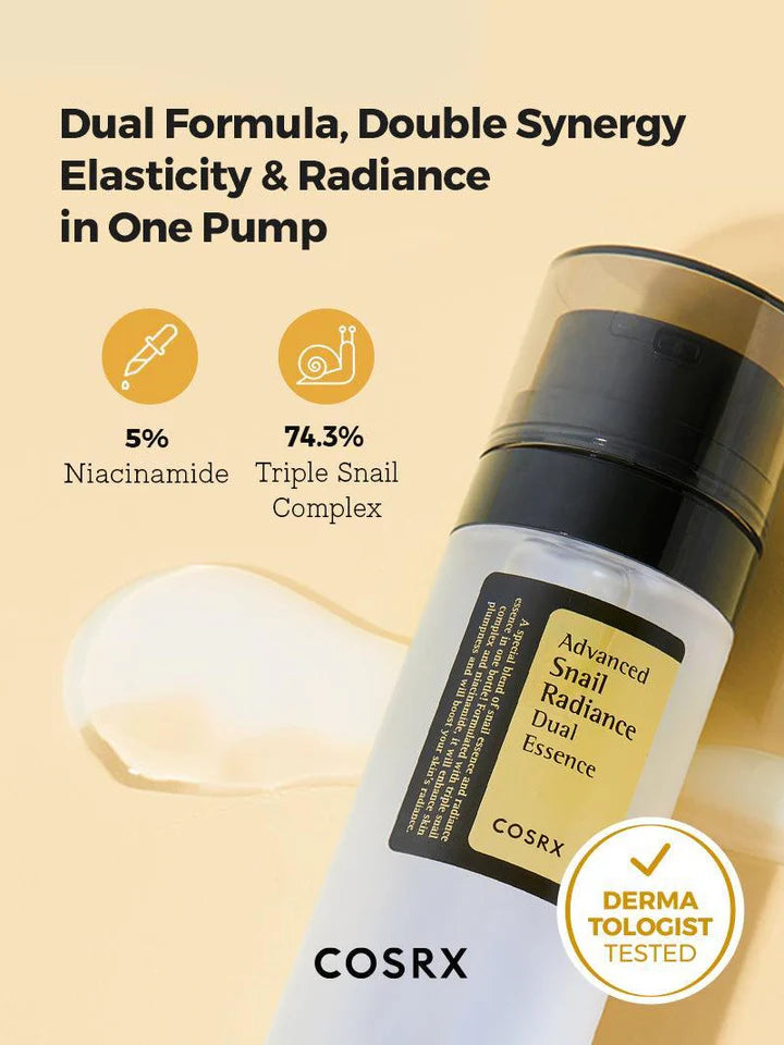 ADVANCED SNAIL RADIANCE DUAL ESSENCE 80ML
