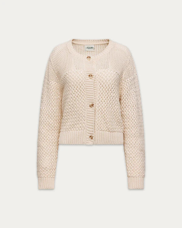 SOLEIL CROCHET CARDIGAN "BUTTER YELLOW"
