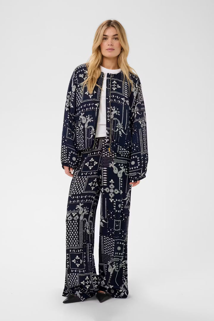 STEPHANIESZ BOMBER JACKET "NIGHTSKY PAISLEY"