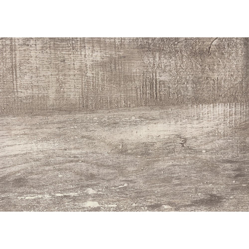 SNACK/ACCENT TABLE "TAUPE-RECLAIMED WOOD LOOK/BLACK METAL"