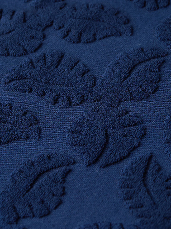 TERRY JACQUARD SHORT SLEEVE SHIRT "PAGEANT BLUE"