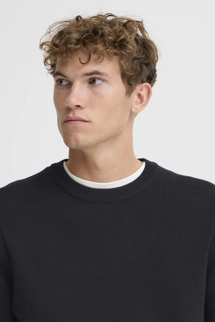 CFTHEO MILANO CREW KNIT "DARK NAVY"