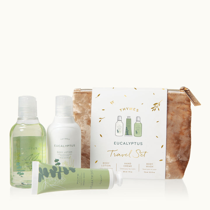 Thymes Eucalyptus Travel Set With Beauty Bag