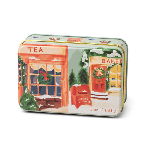 HOLIDAY 50Z CANDLE TIN - SWEET ORANGE & FIR