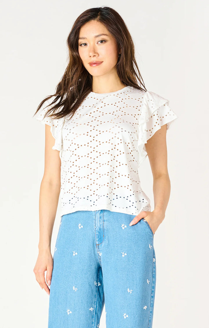 SS EYELET TOP "WHITE"